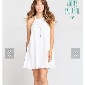 Show me your Mumu Katy halter dress in White